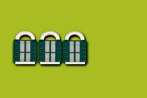 Vintage windows Stock Photos