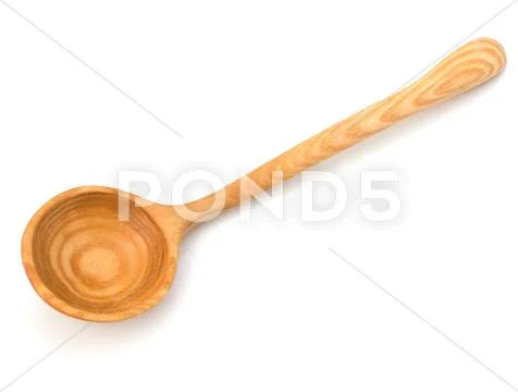 Vintage wooden spoon Stock Photos