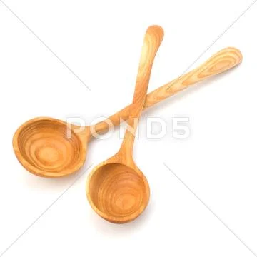 Vintage wooden spoons Stock Photos