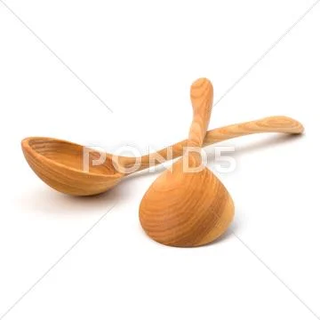 Vintage wooden spoons Stock Photos