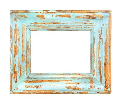 Vintage worn Blue Frame Stock Photos