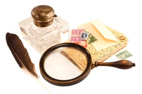 Vintage writing objects set Фото