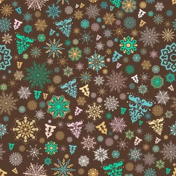Vintage xmas pattern Stock Illustration