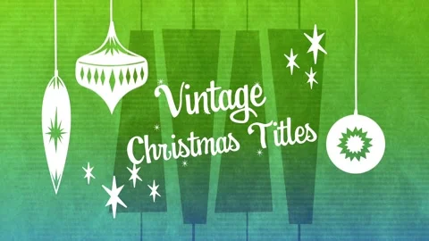 Vintage Xmas Titles Stock After Effects