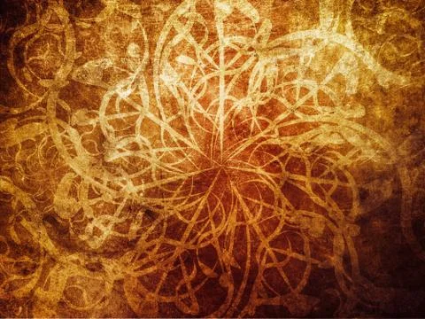 Vintage yellow grunge background Illustrazione stock