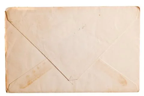 Vintage yellowed envelope Stock Photos