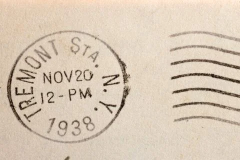 Vintage yellowed envelope Stock Photos