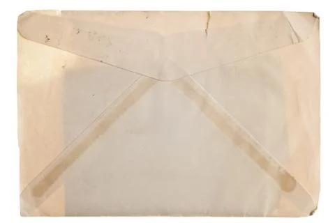Vintage yellowed envelope Stock Photos