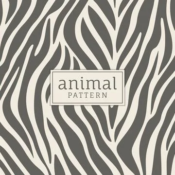Vintage zebra pattern with text in the center Illustrazione stock