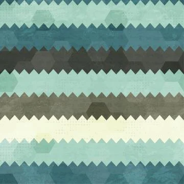 Vintage zigzag seamless pattern Stock Illustration