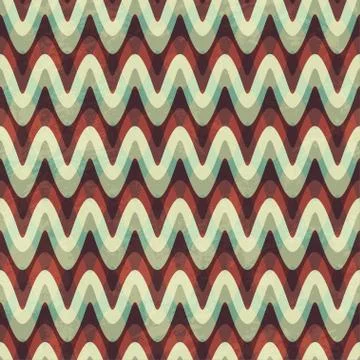 Vintage zigzag seamless pattern 스톡 일러스트