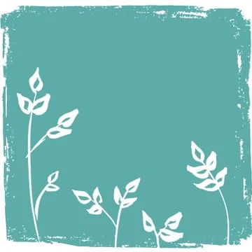 Vintagebackground with leaves Stock Illustration