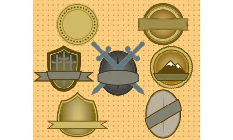 VintageBanner 스톡 일러스트