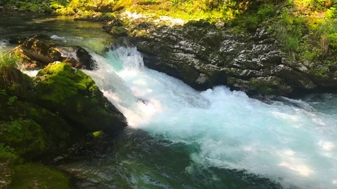 The Vintgar Gorge Stock Footage 112030842