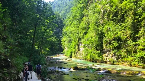 The Vintgar Gorge Video stock 112031087