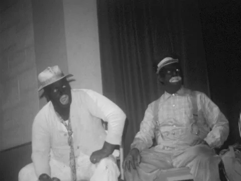 Vinton, VA - 1963: Racist minstrel show Stock Footage 233726537