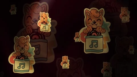 Vinyl Background Loop Stock Footage 309452999