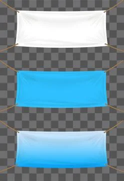Vinyl banners backdrop on transparent background Stock Illustration