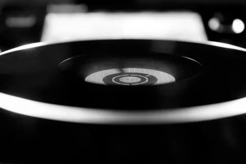 Vinyl CD SD USB Player 库存照片