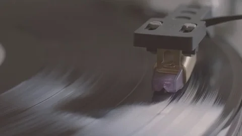 Vinyl Cinemagraph Loop Record Player Needle Stock Footage 81543452