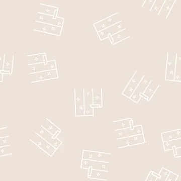 Vinyl covering line seamless pattern Stock Illustration