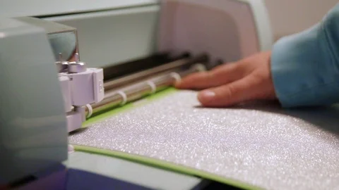 Vinyl Cutting Machine Stock Footage 89780244