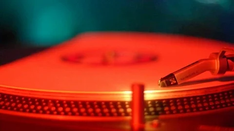 Vinyl disc Stock Footage 75449325