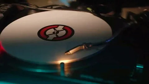 Vinyl disc Stock Footage 75449347