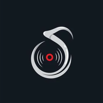 Vinyl discs form the quaver note icon of musical concept design template Stock Illustration