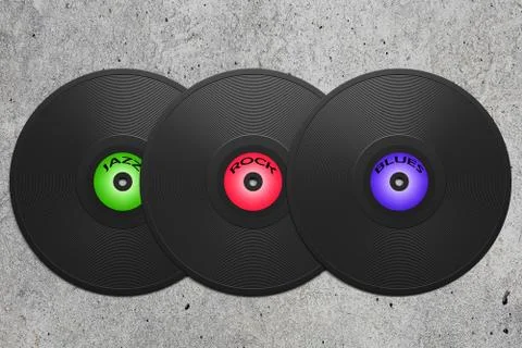 Vinyl disk Stock Illustration