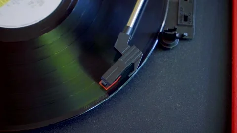 Vinyl disk player  Top Stock Footage 161115467
