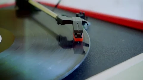 Vinyl disk player  Top Stock Footage 161115851