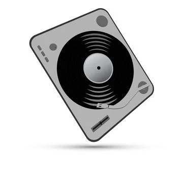 Vinyl dj turntable Stock Illustration