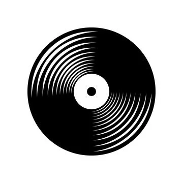 Vinyl icon vector template illustration design Stock Illustration