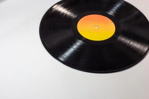 Vinyl isolated on white background Stock Photos