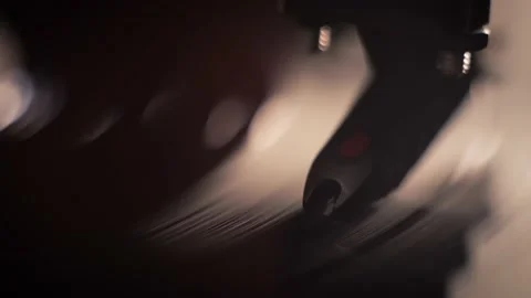 Vinyl pickup on a record close-up. macro shot. Stock Footage 161015859