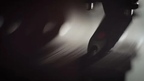 Vinyl pickup on a record close-up. macro shot. Video stock 161016113