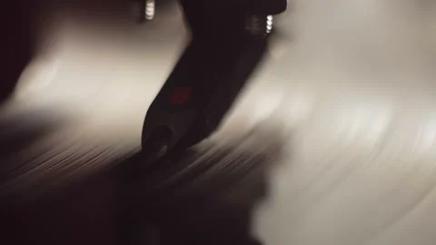 Vinyl pickup on a record close-up. macro shot. Stock Footage 161016341