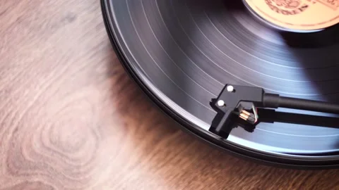Vinyl pickup on a record close-up. macro shot. 库存影片 170051200