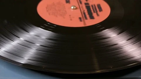 Vinyl plate is spinning Stock Footage 84845341