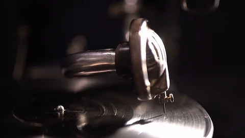 Vinyl player gramofon 動画素材 125127627