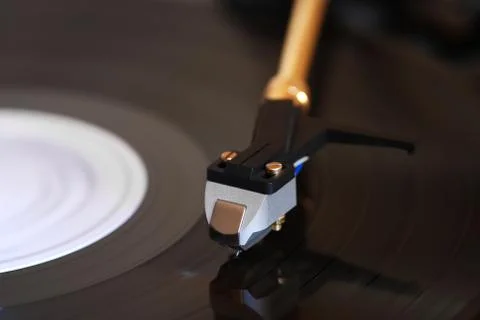 Vinyl player Stockfoto's