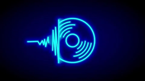 Vinyl Pulse Emission Stock Footage 335633172