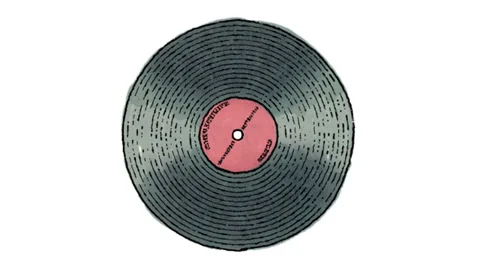 Vinyl record + alpha matte 스톡 동영상 31668398