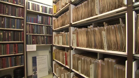 Vinyl record archive Stock Footage 56677054