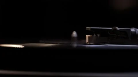 Vinyl record close-up 스톡 동영상 219950446
