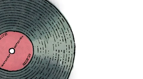 Vinyl record (Closeup) + alpha matte 스톡 동영상 31668751