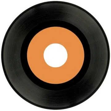 Vinyl record cutout Stock Photos