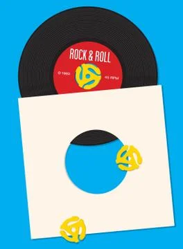 Vinyl Record Design Template Stock Illustration
