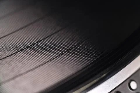 Vinyl record disc surface texture in close up macro photo Stock Photos